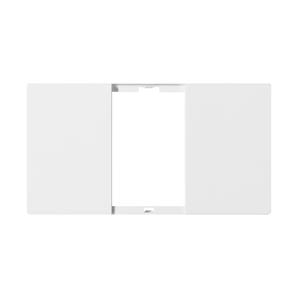 Piano Series 2 gang cover (white)