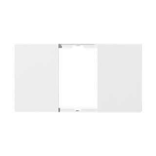 Piano Series 2 gang cover (white)