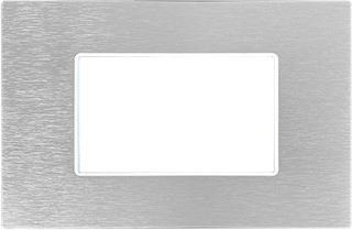 M2 3 gangs silver aluminum cover