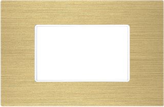 M2 3 gangs golden aluminum cover