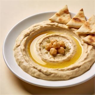 حمص بالطحينة