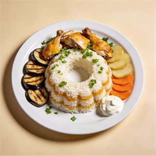 مقلوبة خضار ودجاج