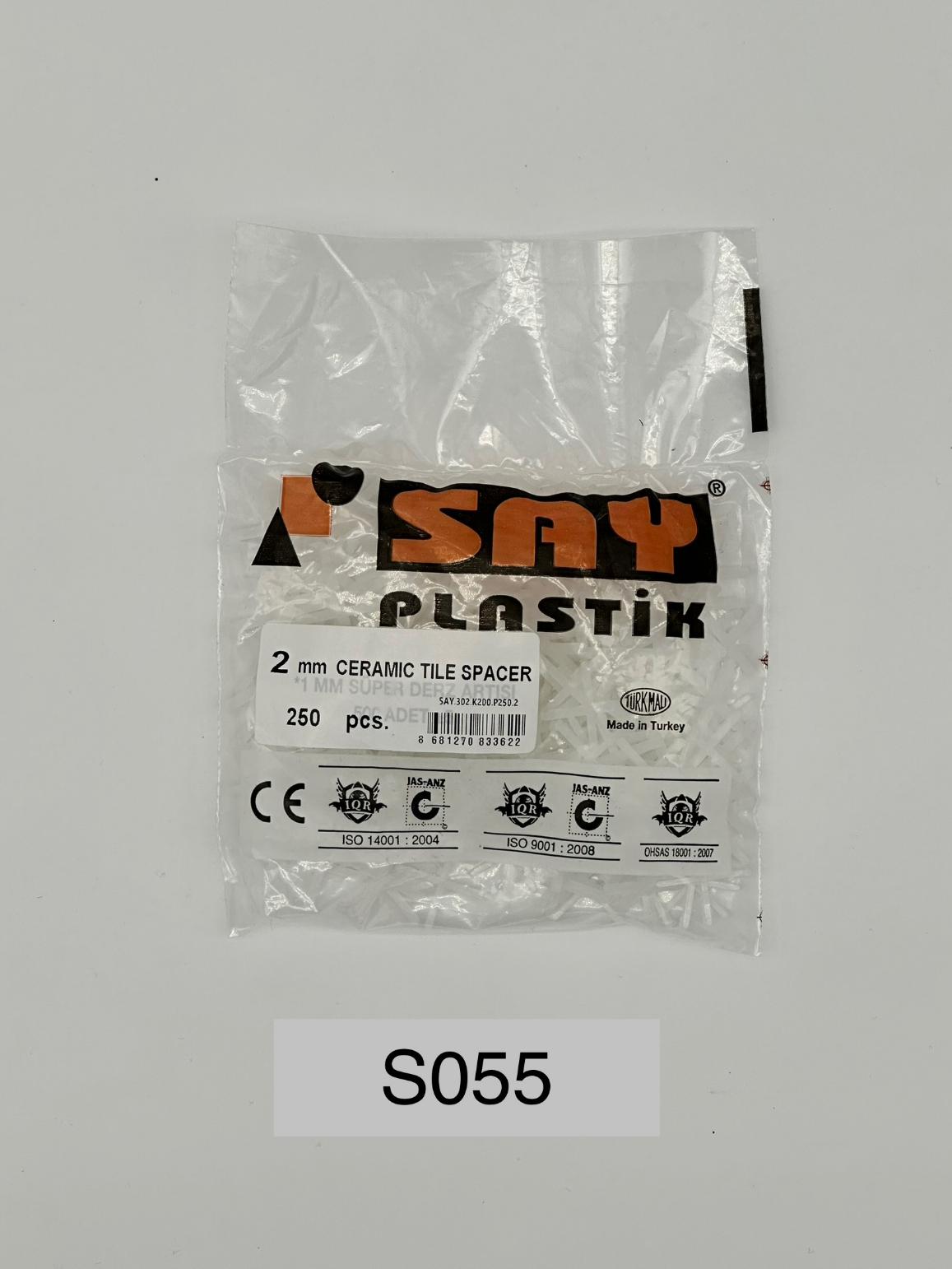 ساي فواصل سراميك صليب 2ملي(كيس 250حبة)SAY.302.LUX.250