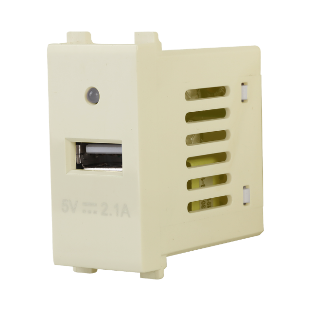 M2 23mm 2.1A A USB socket(ivory)