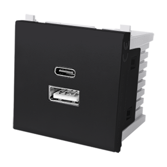 M2 46mm 30W A+C USB socket(matt black)