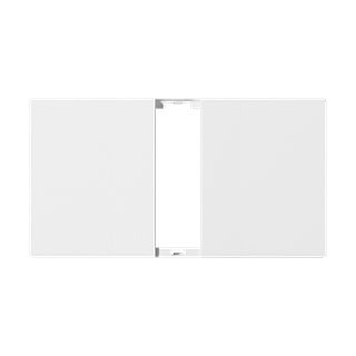 Piano Series 1 gang cover (white)