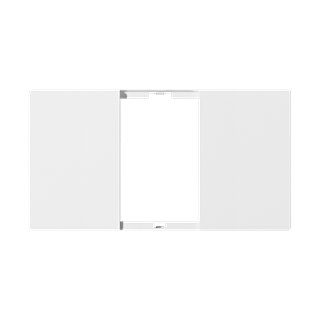 Piano Series 2 gang cover (white)