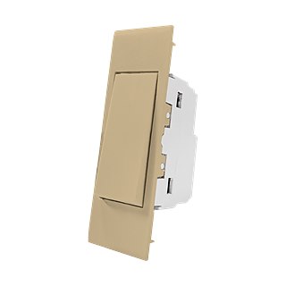 Piano Series 24mm 20A double pole switch (champagne)