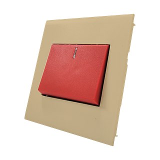 Piano Series 72mm 45A double pole switch (champagne)