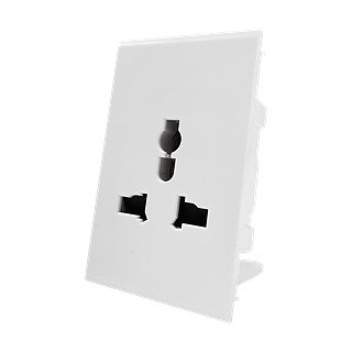 Piano Series 48mm 16A Universal socket (white)