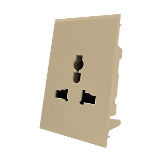 Piano Series 48mm 16A Universal socket (champagne)