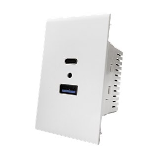 Piano Series 48mm 36W USBA+C socket (white)