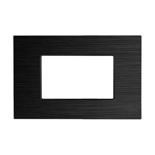 M2 3 gangs black aluminum cover