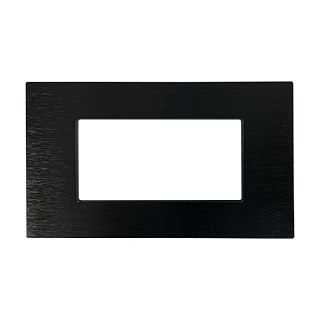 M2 4 gangs  black aluminum cover