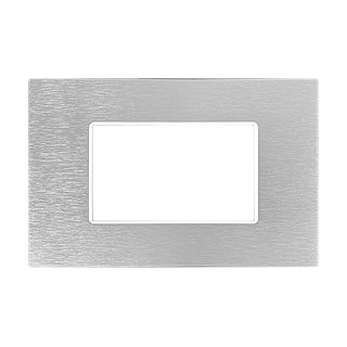 M2 6 gangs silver aluminum cover
